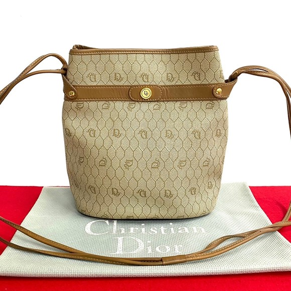 Christian Dior Shoulder Bag Leather Brown - Picture 1 of 10